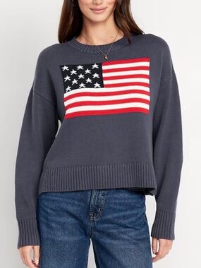 Old Navy American Flag Sweater